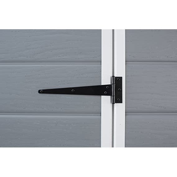 Keter 6′ x 6′ Manor Plastic Pent Garden Storage Shed – Grey - Image 5